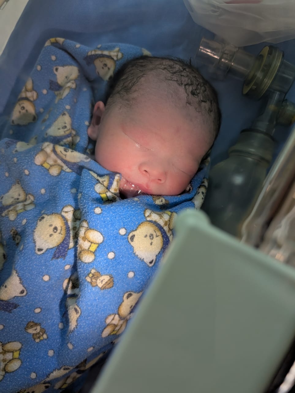 Lando sleeping · first hours